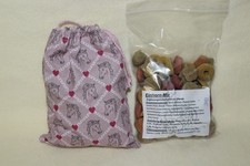 Pferdeleckerli 300g im Stoffbeutel, Einhorn-Mix Leckerli als Turniergeschenk,