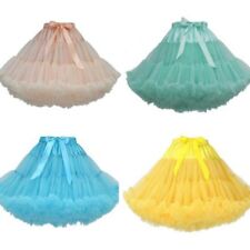 Lolita Damen Mädchen Petticoat Crinoline Unterrock Tutu Rock Hippy Cosplay süß