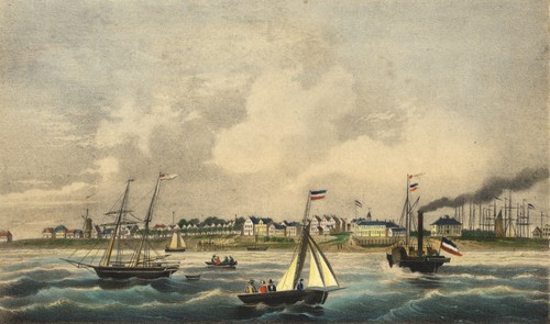 Föhr wyk original lithografie - föhr,