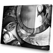Leinwand bilder schwarz - schwarz, weiß