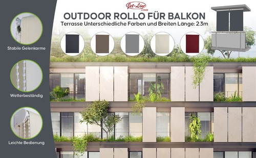 Sichtschutzrollo balkonrollo - sichtschutzrollo,