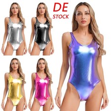 DE Damen Glitzer Body Metallic