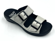 Fidelio GINI Grau Gr. 36 Damen Leder Hausschuhe Pantoletten UVP: 89,90€ (S/3843)