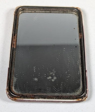  Handspiegel mit Foto von Maria Casarés, 1922-1996, Frankreich, um 1950. #BA745