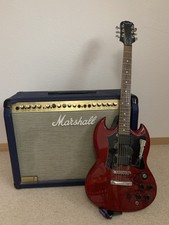 Marshall Vertsärker VALVESTATE blau mit Epiphone Gitarre