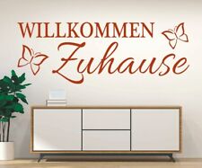 Wandtattoo Willkommen Zuhause Flur Spruch Wandsticker Wandaufkleber Wanddeko