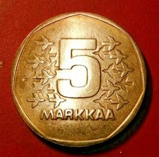 * Finnland * 5 Mark 1972 * Aluminiumbronze * UNC - Münze **