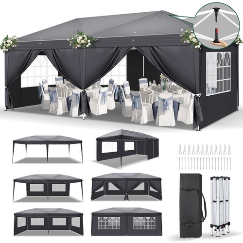 Pavillon 3x6m wasserdicht - 3x6m,