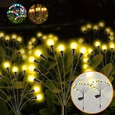 2 Glühwürmchen Leuchte Solar 10LED Gartenlichter Wasserdicht Firefly Solarlampen
