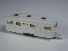 (YG-36) Wiking Wilk Tandem Wohnwagen mit Einrichtung grauweiß