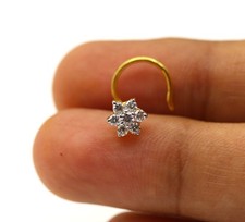 Blumen Diamant Ring 18K Gelbes