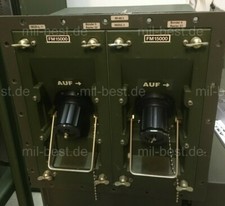 2 Stück Anschaltkasten Richtfunk FM15000 im Einschub Funkgerät Bundeswehr Kabine