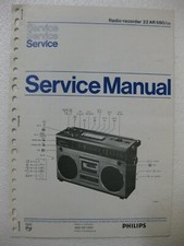 PHILIPS Service Manual-Schaltplan Radio-recorder 22AR580/00 ORIGINAL