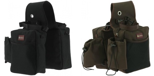 Doppelpacktasche braun schwarz