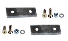 2x 7,5cm Messer passend für LESCHA ZAK 1500 & ZAK 2002 Gartenhäcksler Häcksler