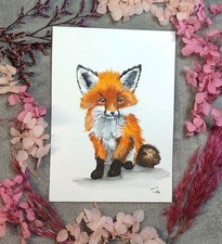 Fuchs Aquarellbild