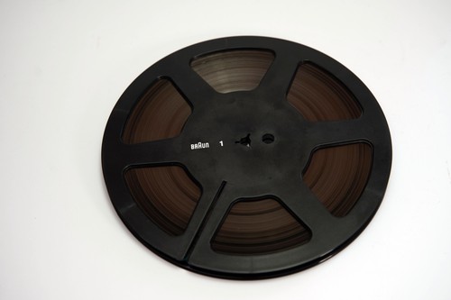 Braun kunststoff tonbandspule - braun,