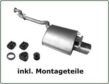 Endschalldämpfer für MERCEDES SLK (R170) 200 230 Kompressor 192/193PS Endtopf