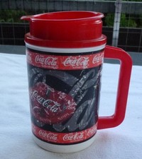 COCA COLA Becher Trinkbecher to go Henkel Deckel 0,5 Liter Kunststoff heiß kalt