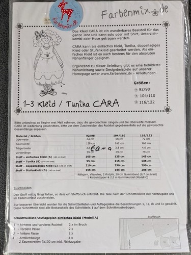 Farbenmix schnittmuster cara - farbenmix,