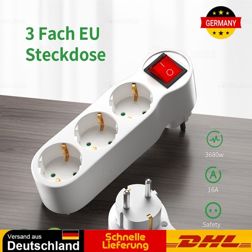 Steckdosenleiste fach - steckdosenleiste, 3-fach
