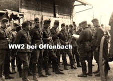 WW2 Deutsche Wehrmacht Soldaten bei Offenach 2x orig Fotos von 1939