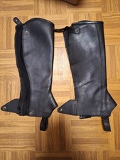 Kieffer Lederchaps in Gr. L, 124, gebraucht, schwarz