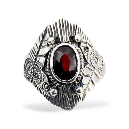 Vintage granat ring - vintage-granat-ring, aus