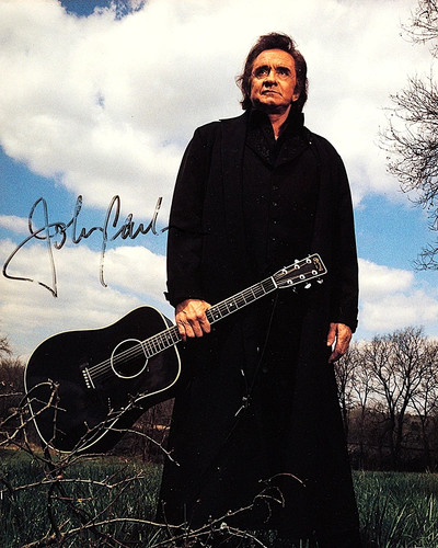 Johnny cash signed reprint - signed,