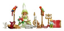 Playmobil Figur Frau in  Kleid Prinzessin Zubehör Papagei Baby Adel