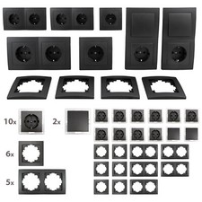 Schalter und Steckdosen Set