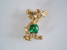 Vintage Brosche Email Motiv