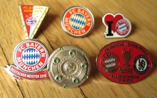 5 x FC Bayern München Pins: incl. Meisterschale 2015 - Champions League 2012