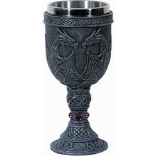 Deko Drachen Kelch mit zwei