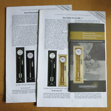 ERWIN SATTLER Mechanica M 1 Uhrenbausatz Broschüre & 2 Sonderdrucke 2003