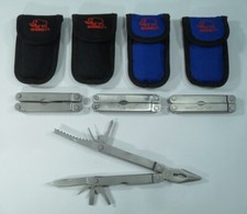 4x MAMMUT MULTITOOL mit Tasche - Taschenmesser Multifunktionswerkzeug Set