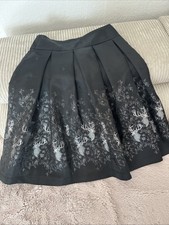 Trachtenrock Schwarz Silber