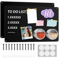 2 Stück Magnettafel Schwarz