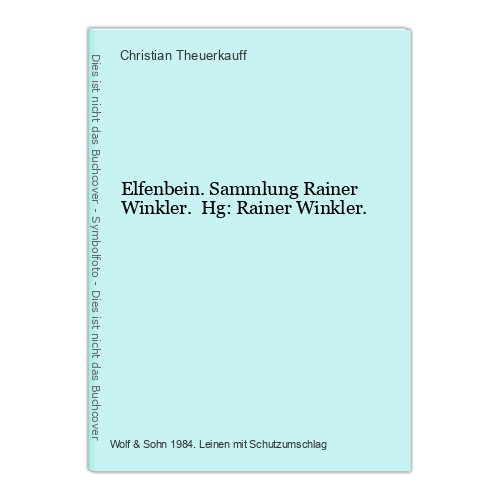 Elfenbein sammlung rainer - elfenbein.,