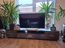 Wohnzimmer Möbel Anbauwand Vitrine TV Board Jugendzimmer Möbel mit LED Leuchten