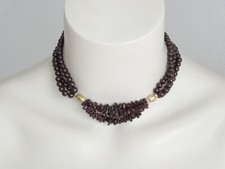 Kette Choker Granat Kugeln