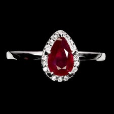 925 Sterlingsilber Ring Birne