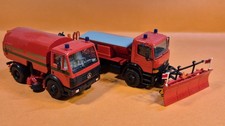 Herpa Feuerwehr Kehrmaschine und Schneepflug