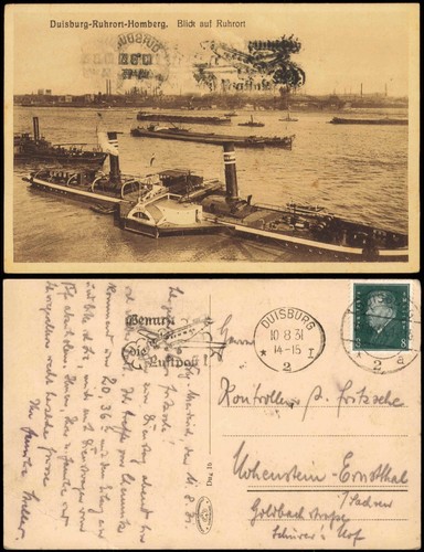 Ansichtskarte homberg duisburg - ansichtskarte, homberg-duisburg