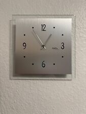 Moderne AMS Wanduhr - Edelstahl