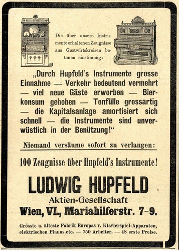 100 zeugnisse über hupfeld - 100, hupfeld's