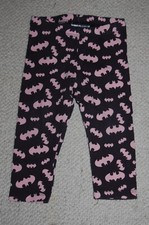 H&M - GR. 80 - Leggings anthrazit-rosa BATMAN