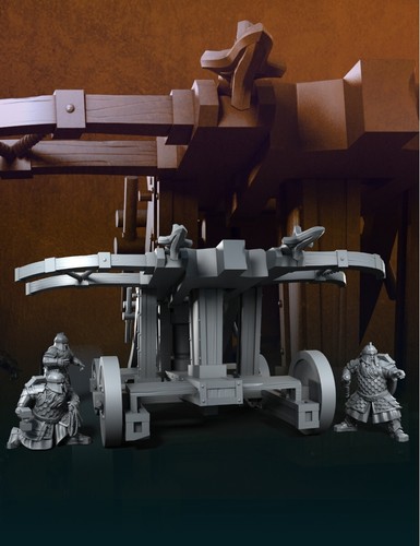 Silver goat dwarf - ballista, mit