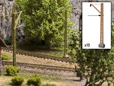 MU N-B00171 - Oberleitung Streckenmast DRG 10x - Spur N - NEU