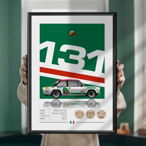 Fiat abarth 131 rallye wrc - fiat, rallye,